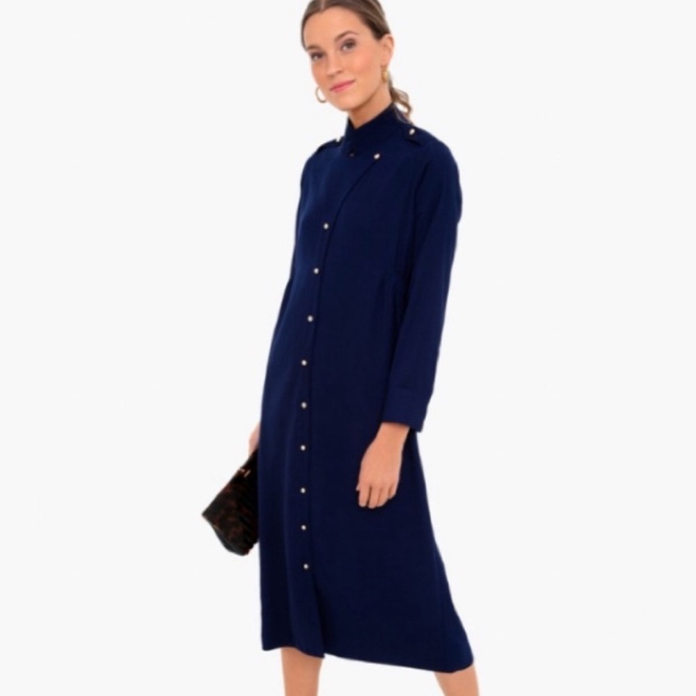 *MINT* Pomander Place Navy Midi Dress